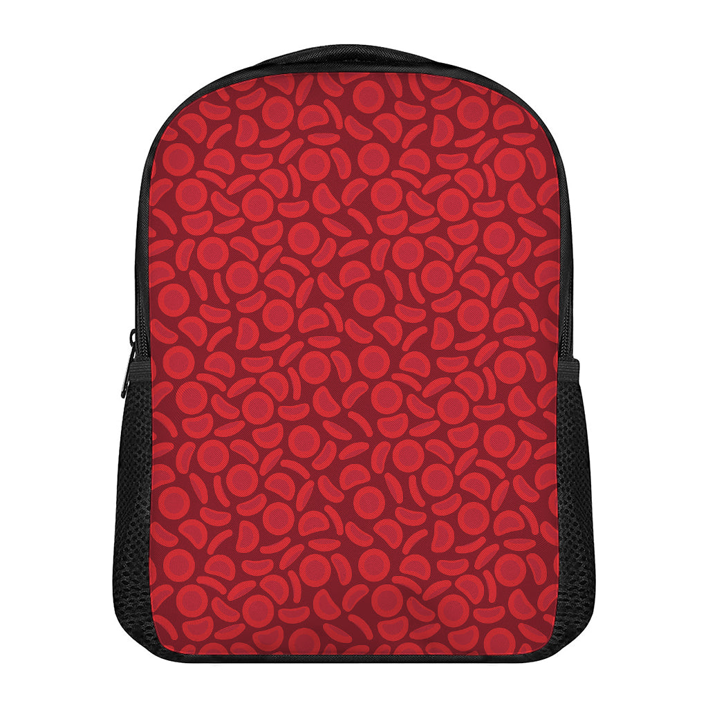 Red Blood Cells Pattern Print Casual Backpack