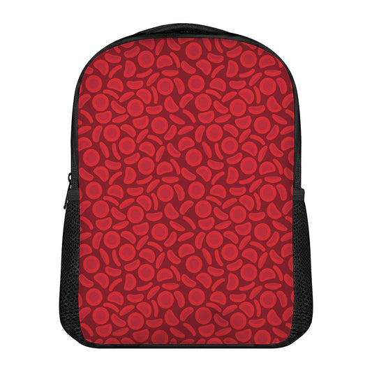 Red Blood Cells Pattern Print Casual Backpack