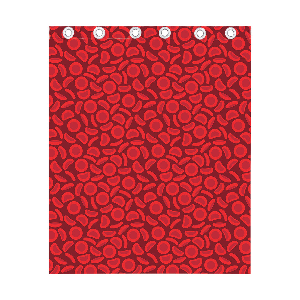 Red Blood Cells Pattern Print Curtain