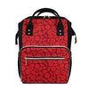 Red Blood Cells Pattern Print Diaper Bag