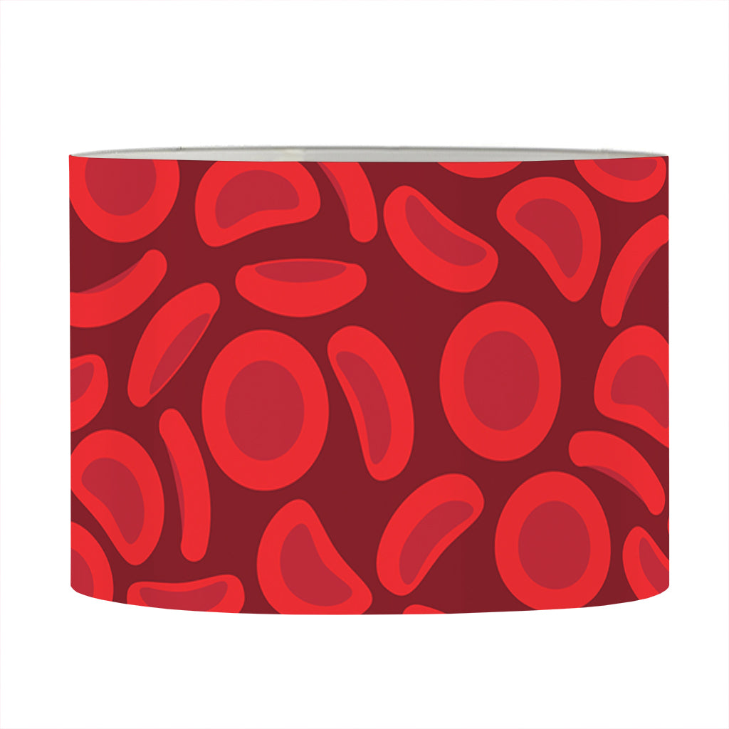 Red Blood Cells Pattern Print Drum Lamp Shade