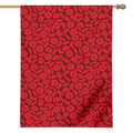 Red Blood Cells Pattern Print House Flag