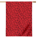 Red Blood Cells Pattern Print House Flag