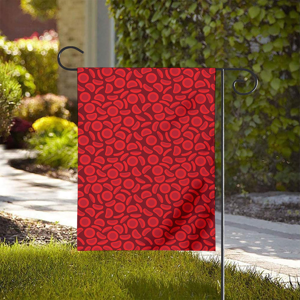 Red Blood Cells Pattern Print House Flag