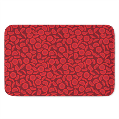 Red Blood Cells Pattern Print Indoor Door Mat