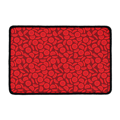 Red Blood Cells Pattern Print Kitchen Mat