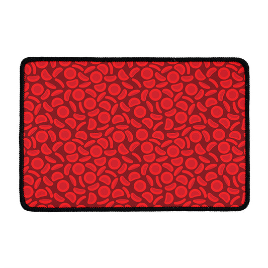 Red Blood Cells Pattern Print Kitchen Mat