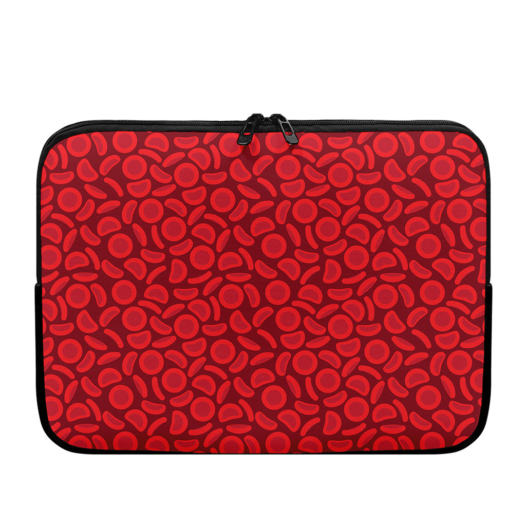 Red Blood Cells Pattern Print Laptop Sleeve