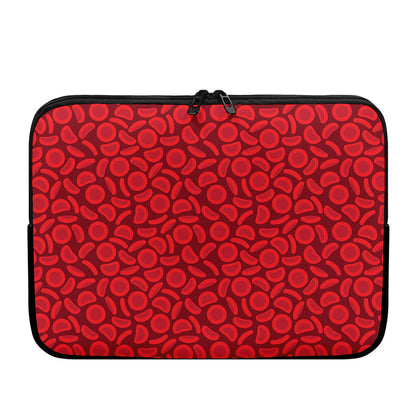 Red Blood Cells Pattern Print Laptop Sleeve