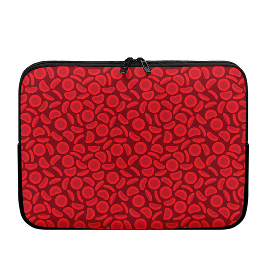 Red Blood Cells Pattern Print Laptop Sleeve