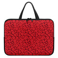 Red Blood Cells Pattern Print Laptop Sleeve With Handle