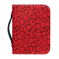 Red Blood Cells Pattern Print Leather Bible Cover