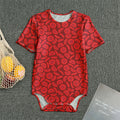 Red Blood Cells Pattern Print Men's Bodysuit
