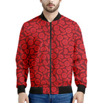 Red Blood Cells Pattern Print Men's Bomber Jacket