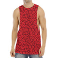 Red Blood Cells Pattern Print Men's Muscle Tank Top