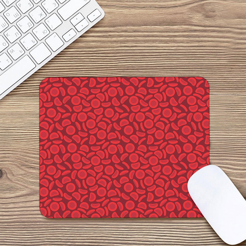 Red Blood Cells Pattern Print Mouse Pad