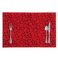Red Blood Cells Pattern Print Placemat