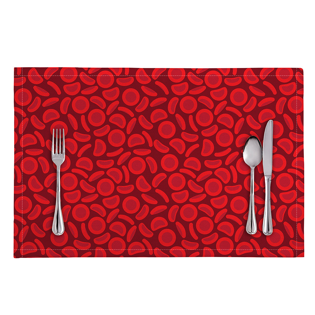 Red Blood Cells Pattern Print Placemat