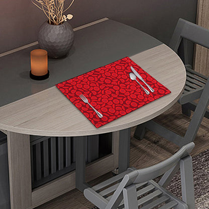 Red Blood Cells Pattern Print Placemat