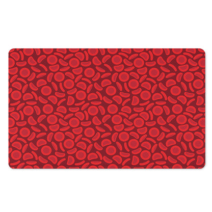 Red Blood Cells Pattern Print Polyester Doormat