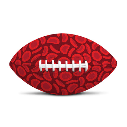 Red Blood Cells Pattern Print Rugby Ball