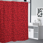 Red Blood Cells Pattern Print Shower Curtain