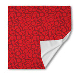 Red Blood Cells Pattern Print Silk Bandana