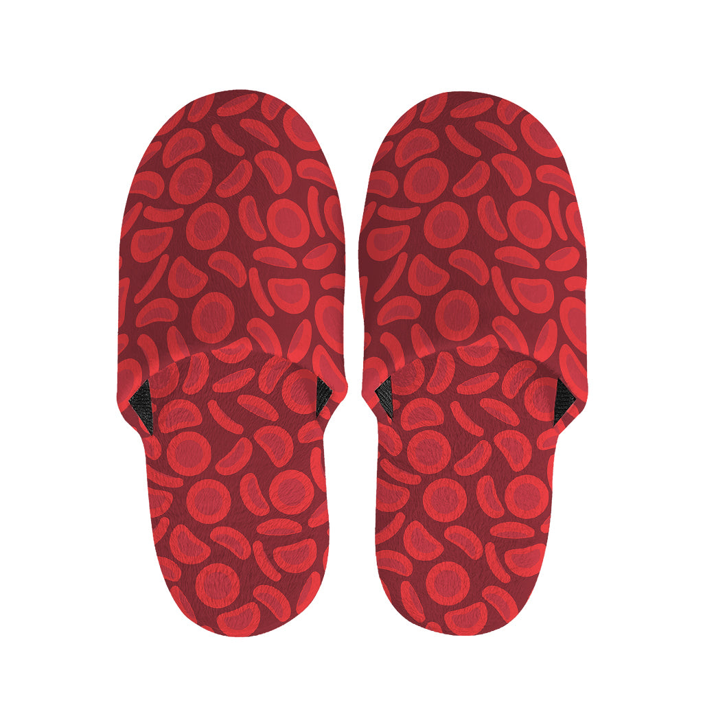 Red Blood Cells Pattern Print Slippers