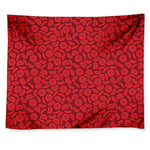 Red Blood Cells Pattern Print Tapestry
