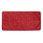 Red Blood Cells Pattern Print Towel