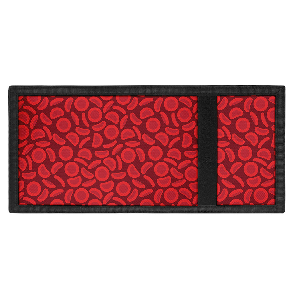 Red Blood Cells Pattern Print Trifold Wallet
