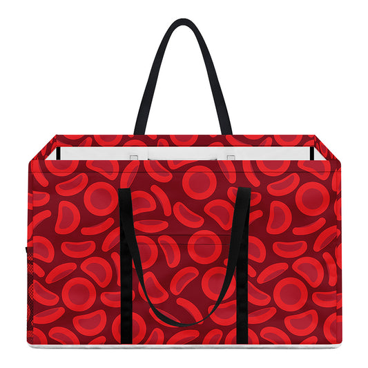 Red Blood Cells Pattern Print Utility Tote Bag