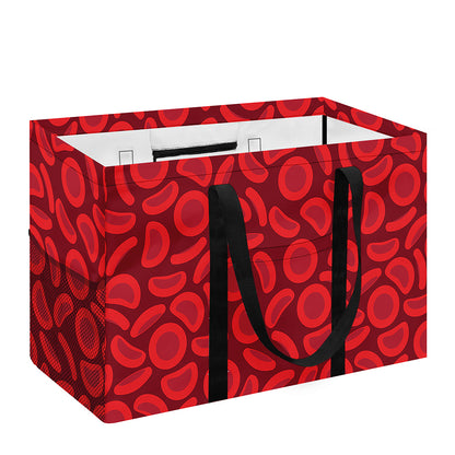 Red Blood Cells Pattern Print Utility Tote Bag