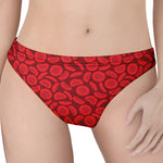 Red Blood Cells Pattern Print Women's Thong