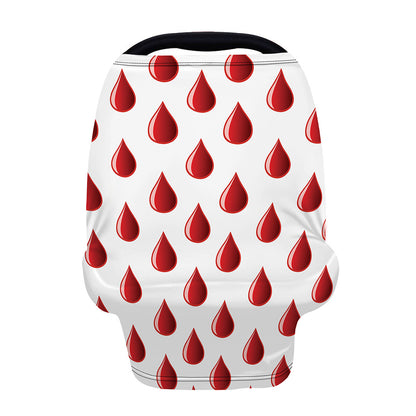 Red Blood Drop Pattern Print Baby Seat Cover