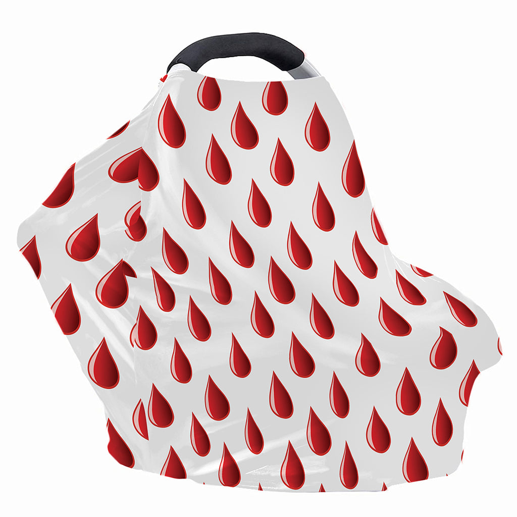 Red Blood Drop Pattern Print Baby Seat Cover
