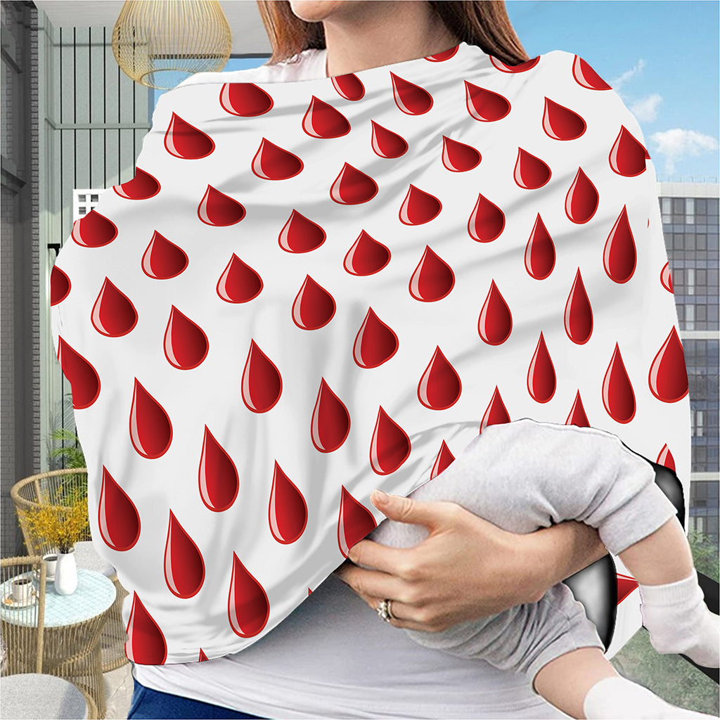 Red Blood Drop Pattern Print Baby Seat Cover