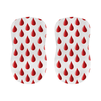 Red Blood Drop Pattern Print Bar Stool Covers