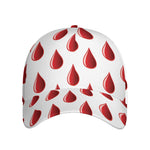 Red Blood Drop Pattern Print Baseball Cap