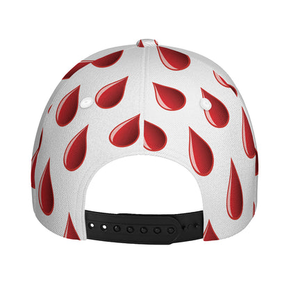 Red Blood Drop Pattern Print Baseball Cap