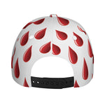 Red Blood Drop Pattern Print Baseball Cap