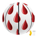Red Blood Drop Pattern Print Basketball