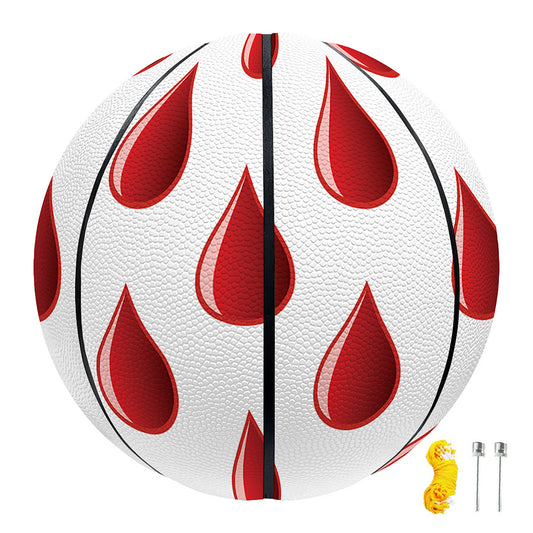 Red Blood Drop Pattern Print Basketball