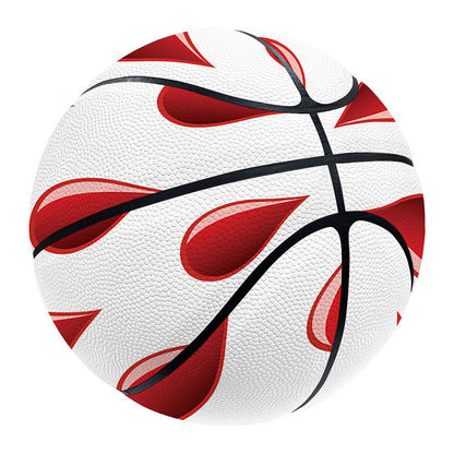 Red Blood Drop Pattern Print Basketball