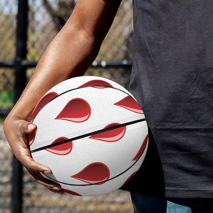 Red Blood Drop Pattern Print Basketball