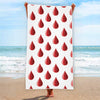 Red Blood Drop Pattern Print Beach Towel