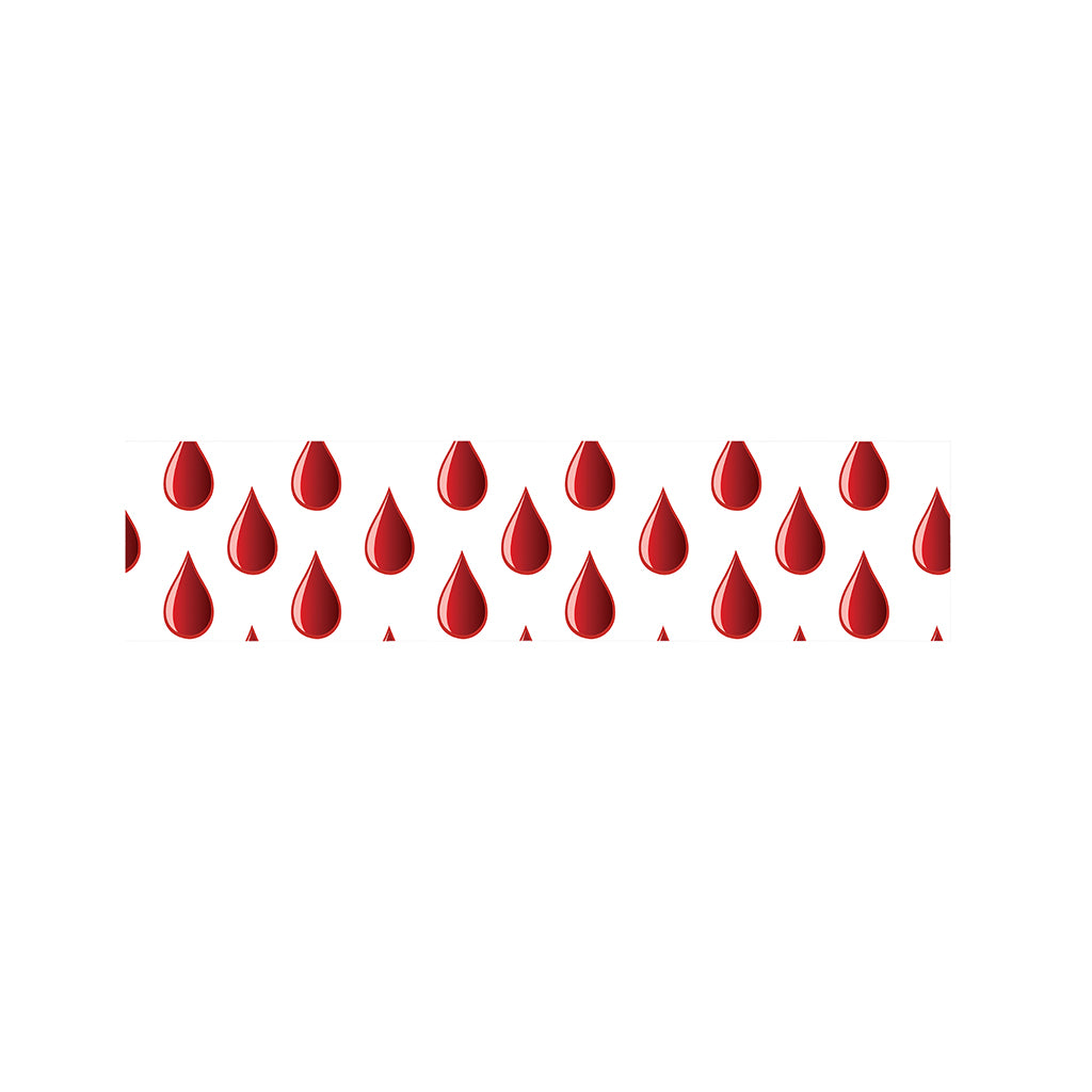 Red Blood Drop Pattern Print Bed Runner