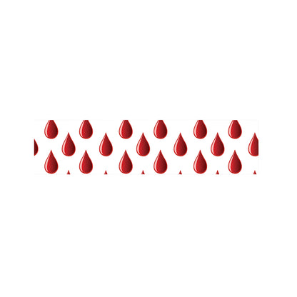 Red Blood Drop Pattern Print Bed Runner