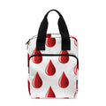 Red Blood Drop Pattern Print Bible Tote Bag