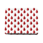 Red Blood Drop Pattern Print Bifold Wallet